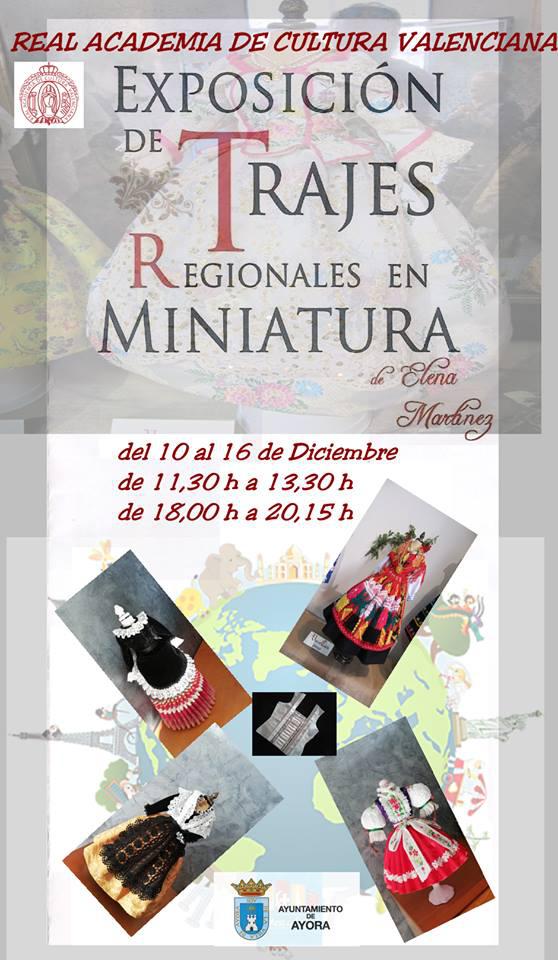 Exposición de trajes regionales en miniatura