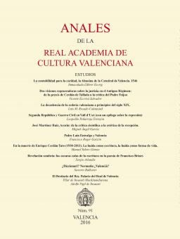 Anales de la Real Academia de Cultura Valenciana 91